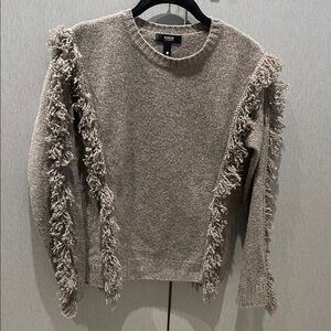 Aqua Fringe Sweater